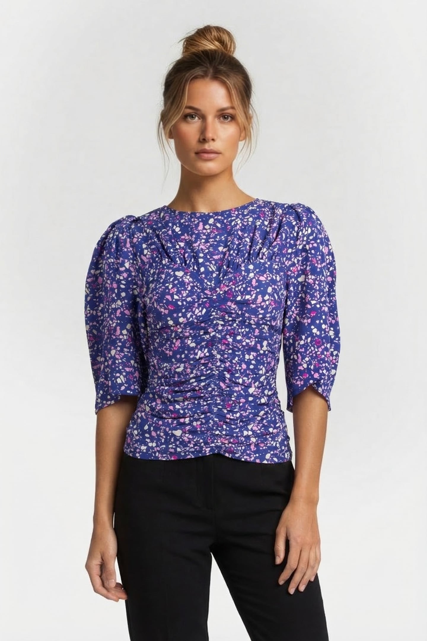 LIDIANE BLOUSE BLUE 1