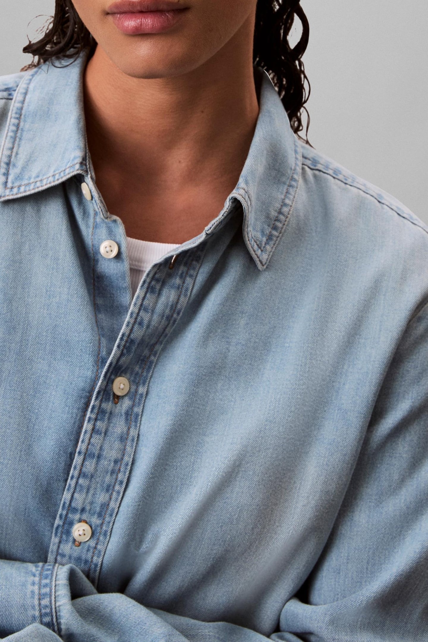 CROPPED LS SHIRT BRIGHTON BLUE 7