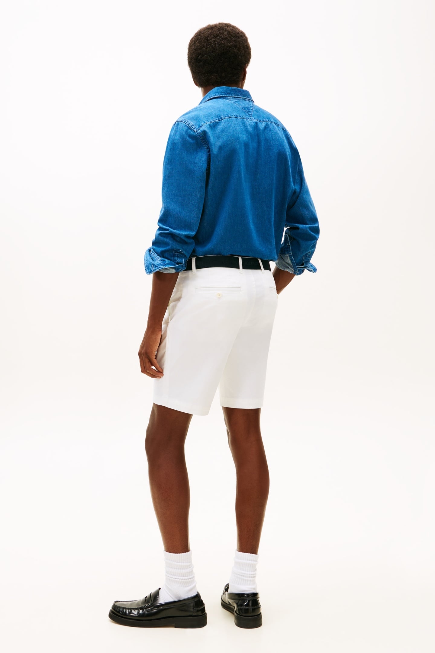 BROOKLYN ESSENTIAL TWILL SHORTS TH OPTIC WHITE 3