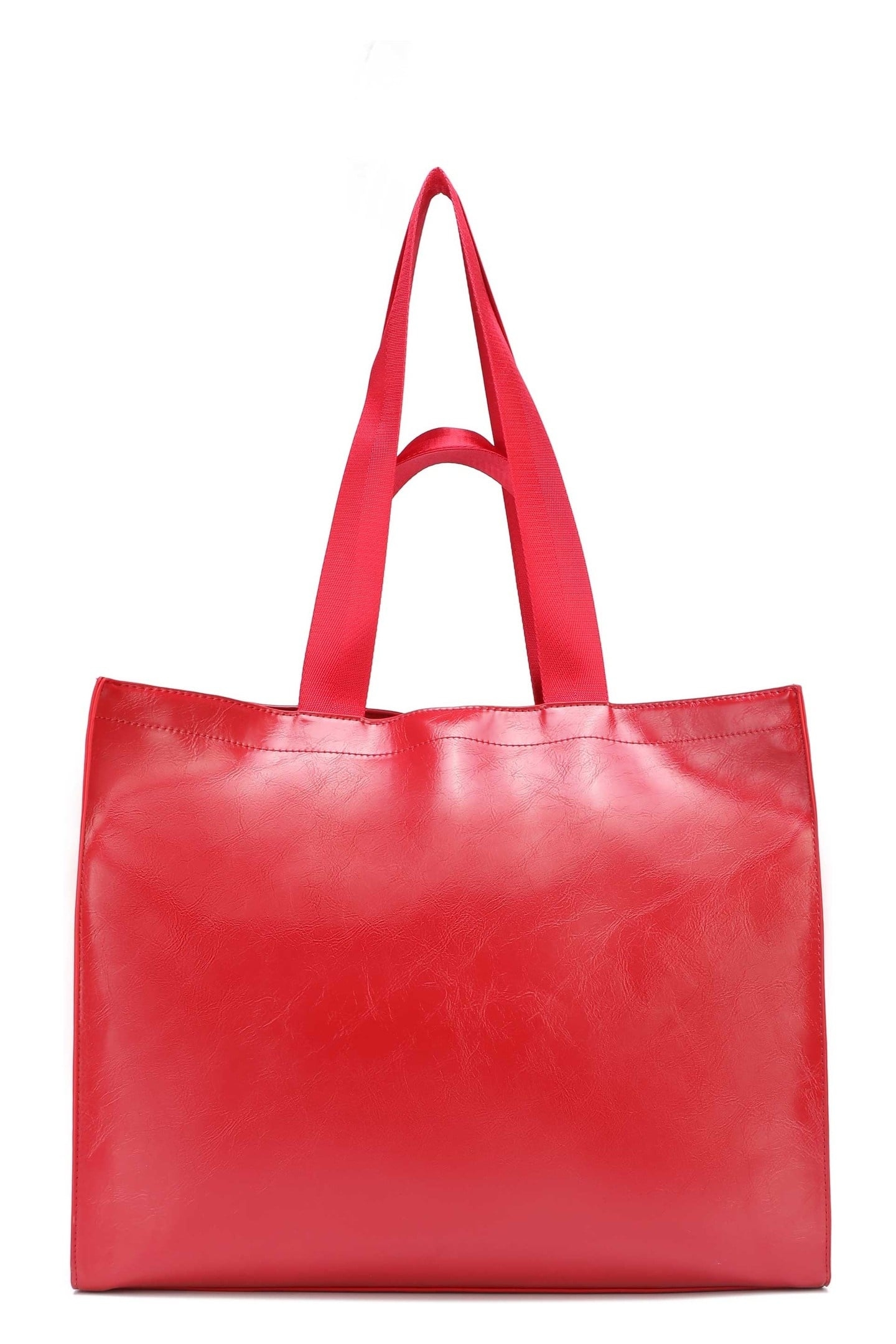 SHOPPER WRINKLE BRIGHT RED 1