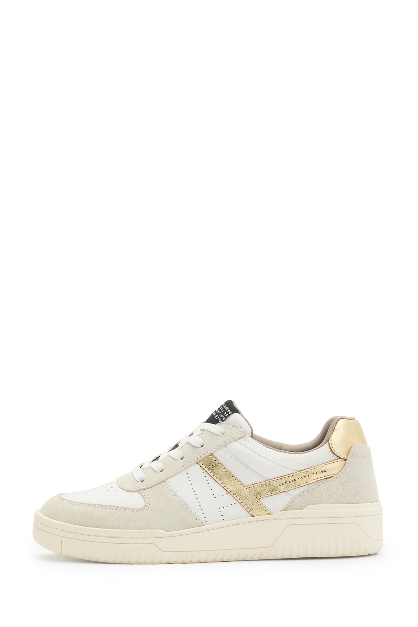 VIX SUEDE SNEAKER WHITE/GOLD 3