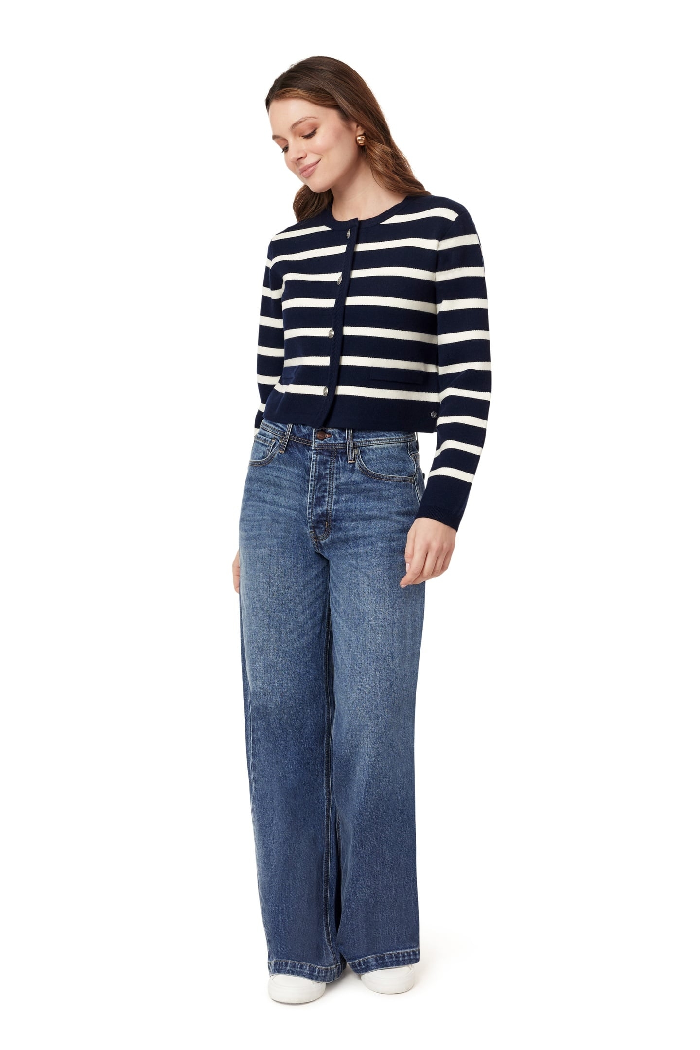 SWEATER MARITIME BLUE/SUGAR SWIZZLE 1