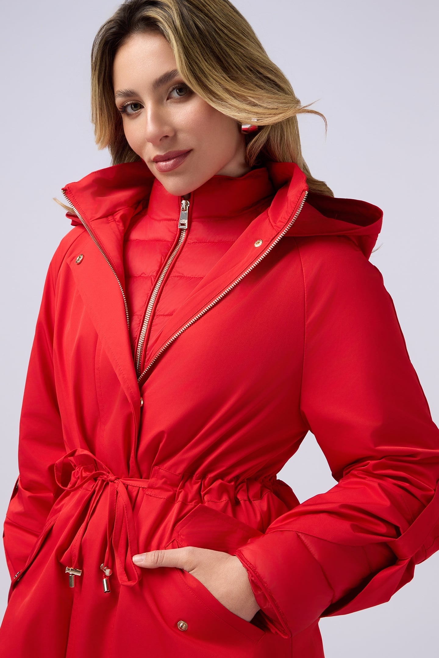 PARKA WITH MATCHING DOWN JACKET RED 1