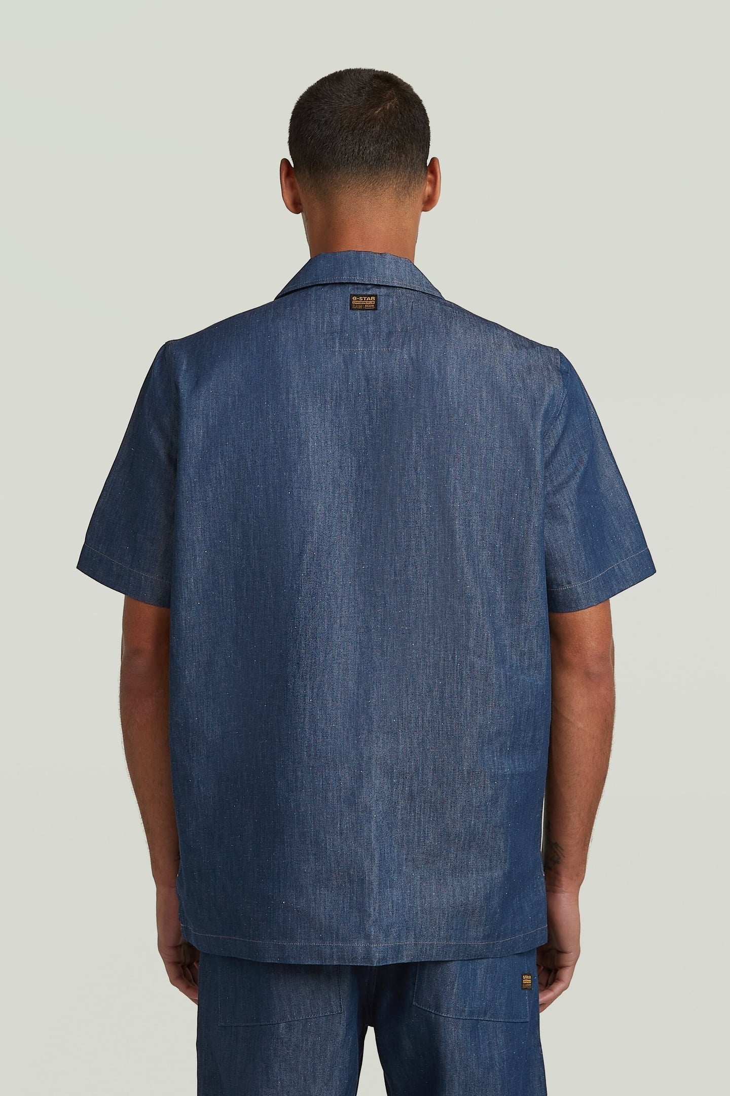WORKWEAR RESORT REGULAR SHIRT S\S RAW DENIM 3