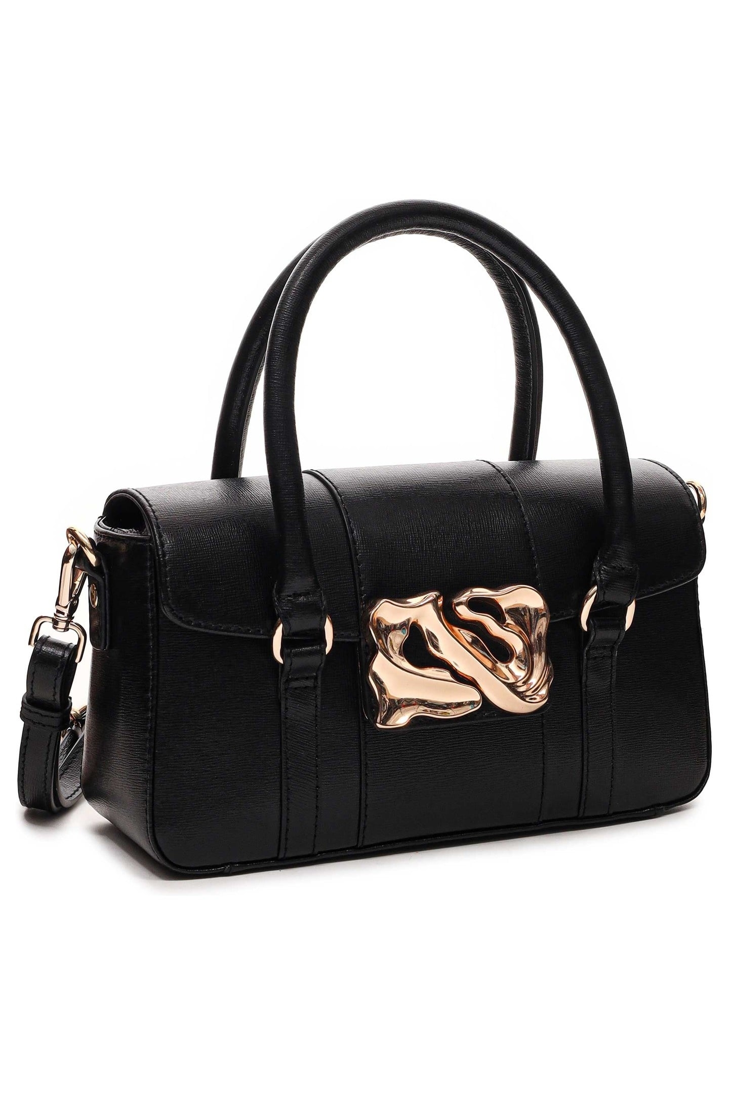 SMALL MAGGIE ICON FLORENCE BLACK W. GOLD 3