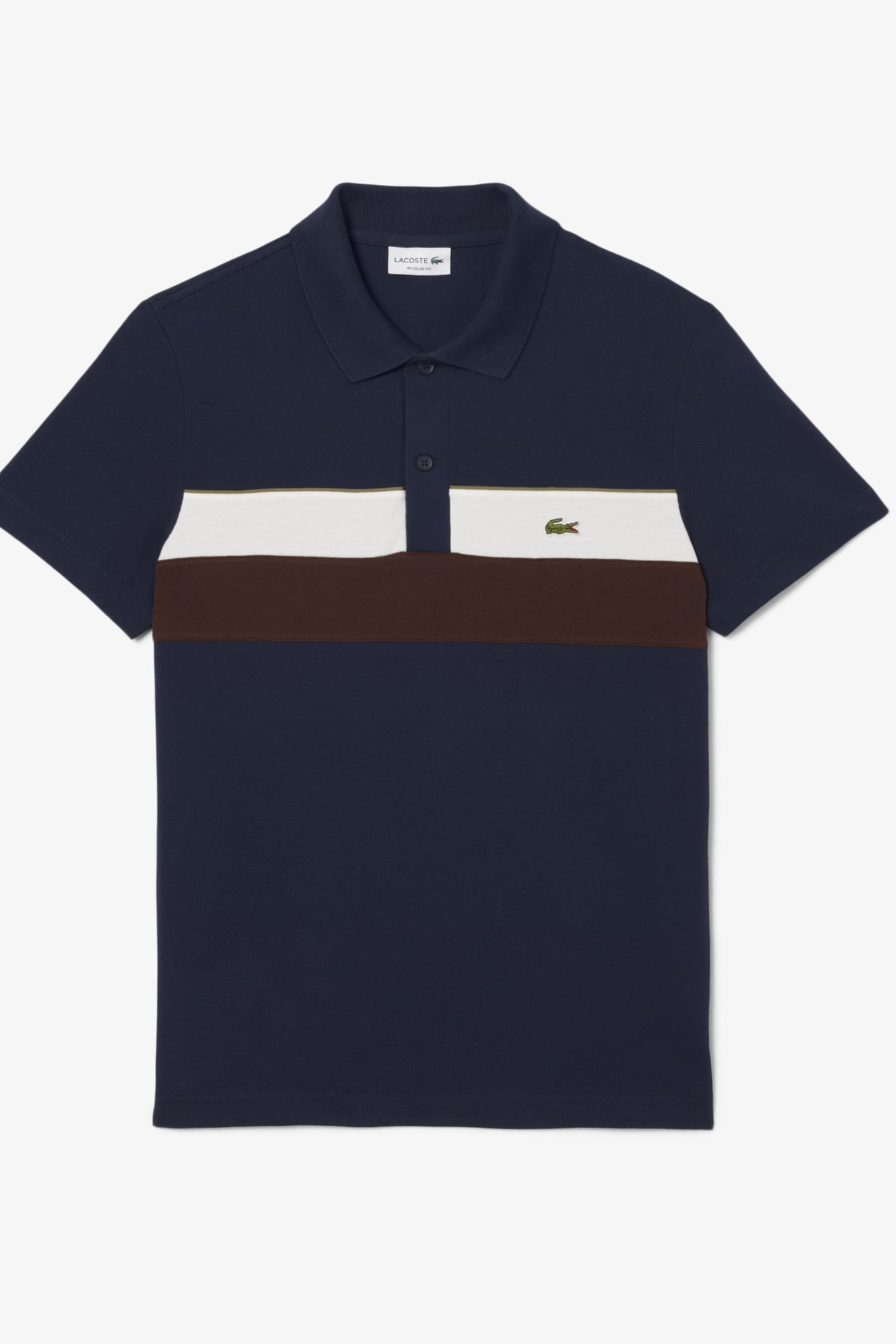 SHORT SLEEVE POLO NAVY BLUE/FLOUR-RED 3