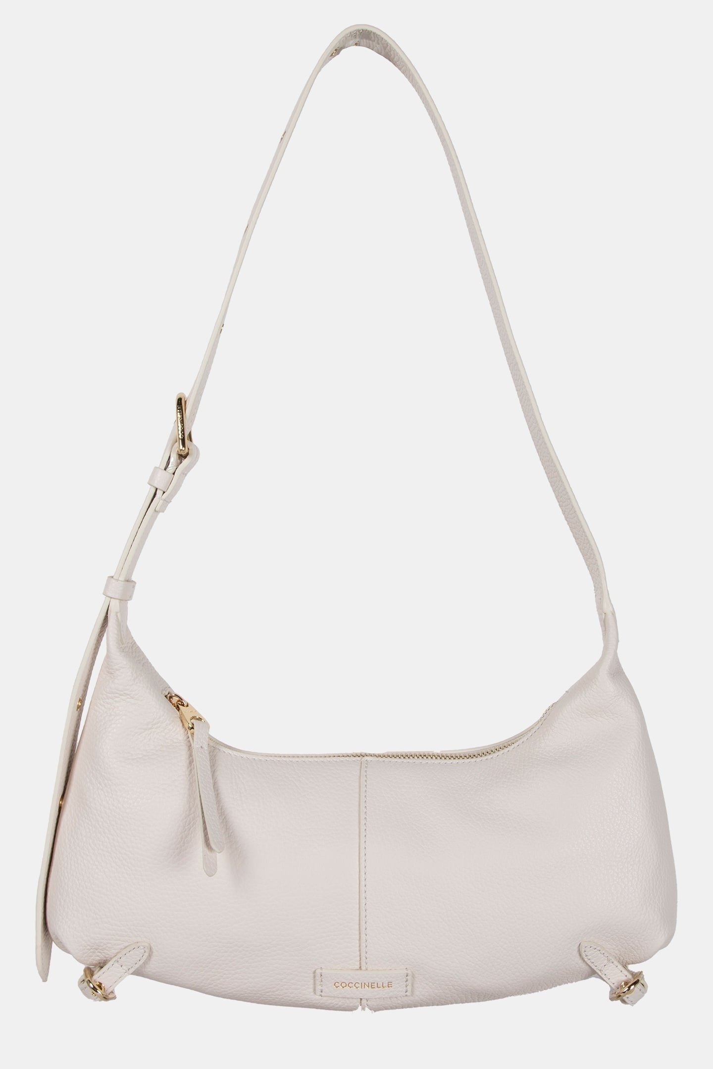 LEATHER SHOULDER BAG IN CREAM 2