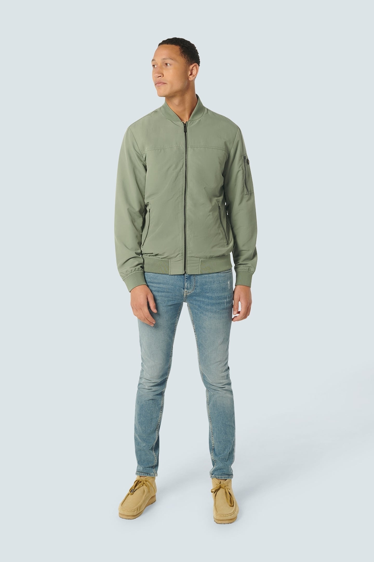 JACKET SHORT FIT BOMBER LIGHT ARMY 2