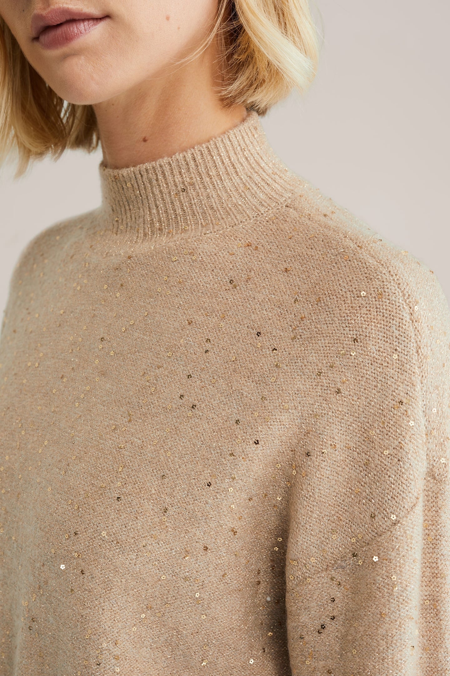 KNITTED PULLOVER BEIGE 5