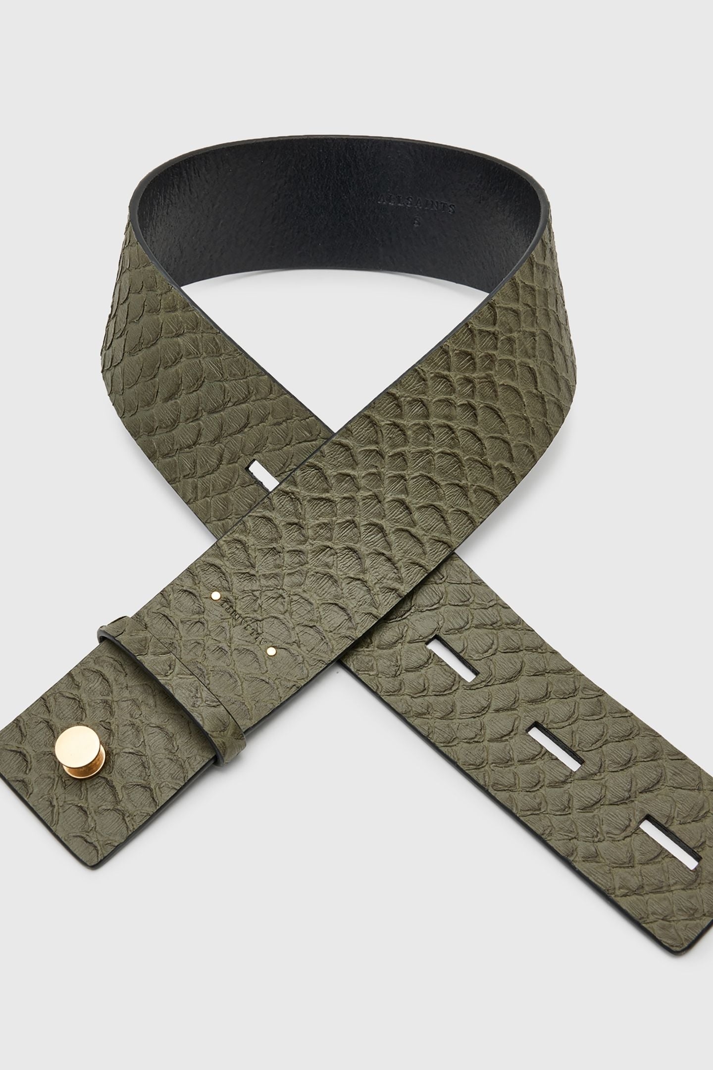 ANANTA STUDDED BELT OLIVE GREEN 4