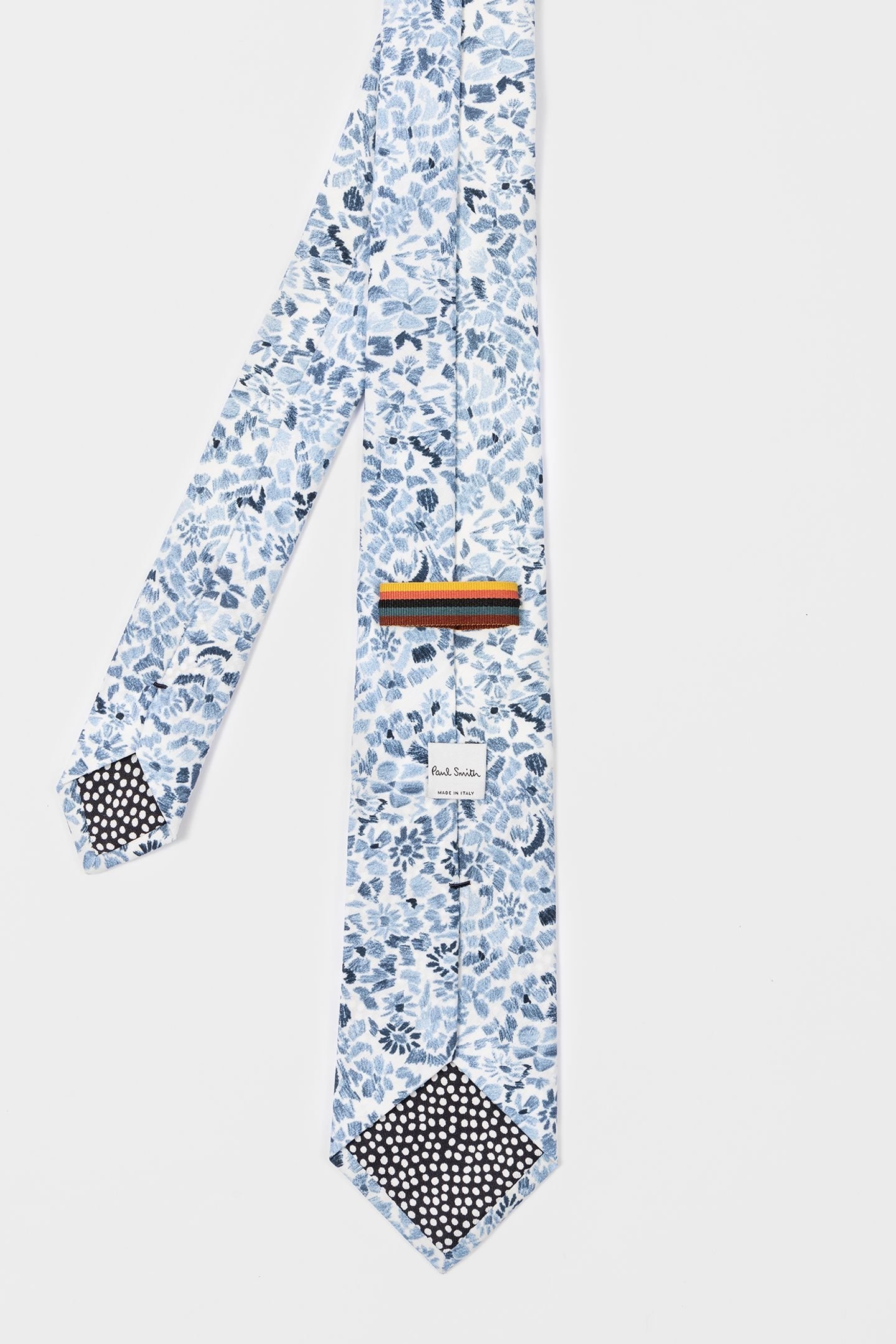 TIE PENCIL FLORAL LIGHT BLUE 5