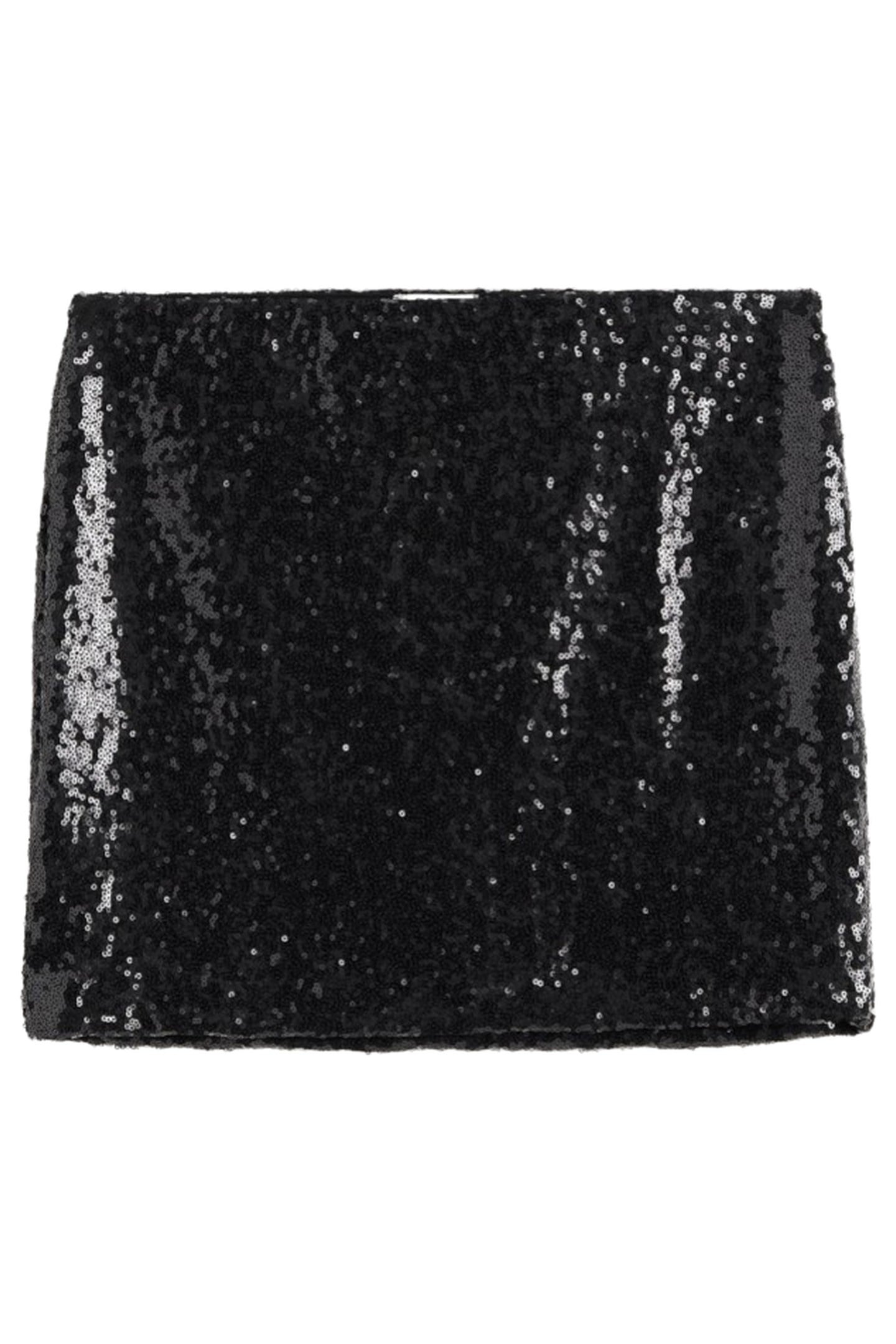 THE BLACK MINI SEQUIN SKIRT BLACK 3