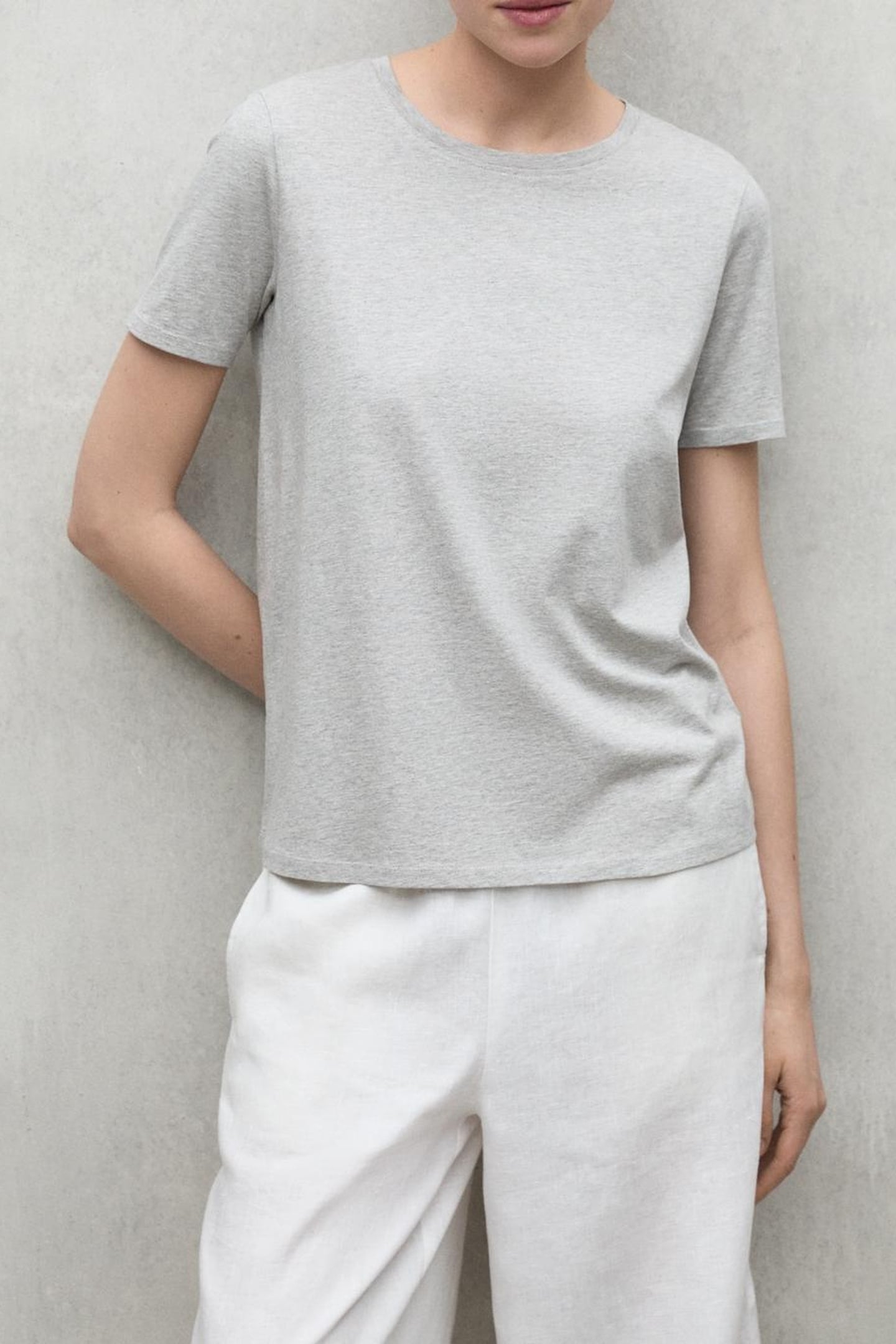LAKEALF T-SHIRT GREY MELANGE 1