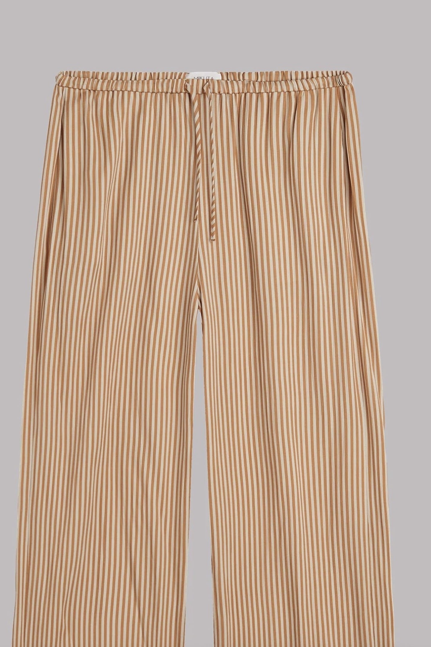 THE STRIPED BREEZY PANTS BROWN 4