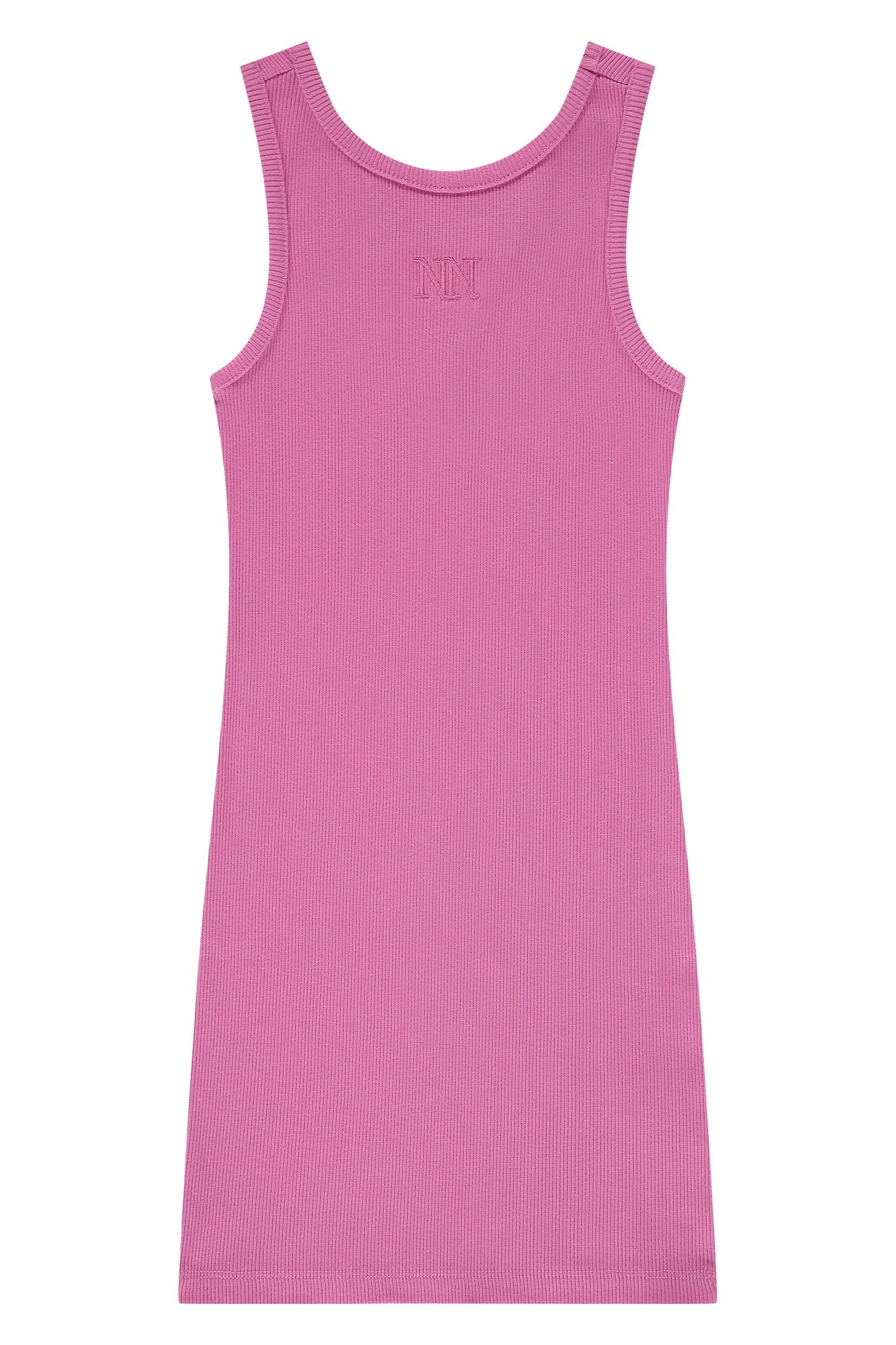 BELLE BACK RIB DRESS SUPER PINK 2