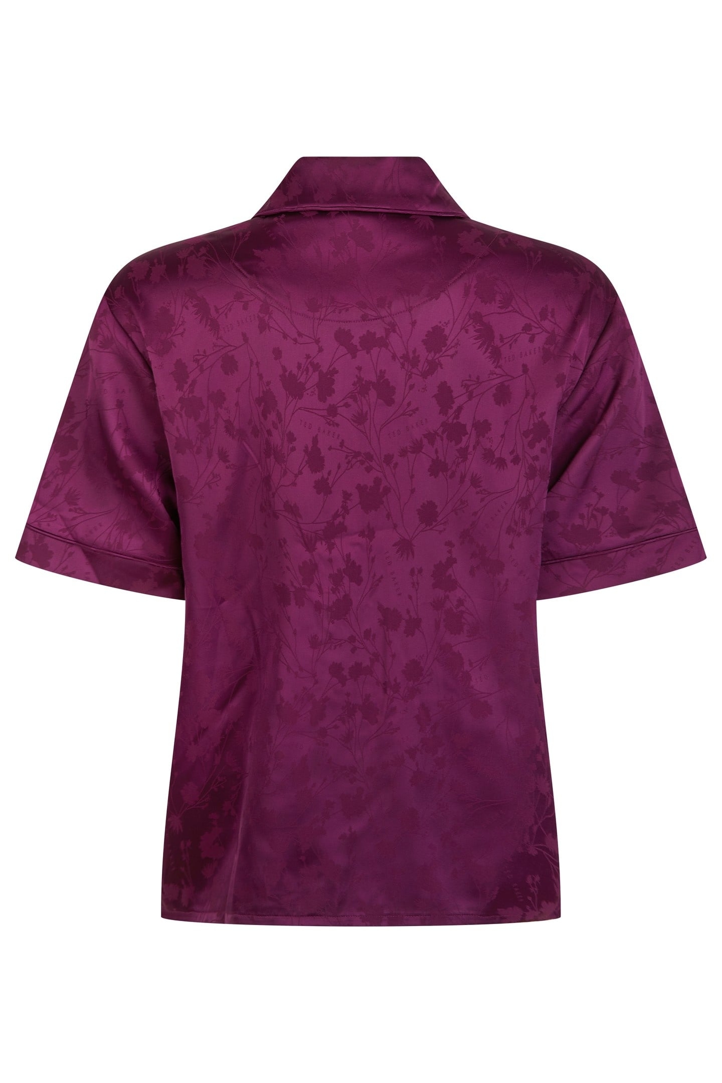 ZARA SHORT SATIN PJ DARK PURPLE 5