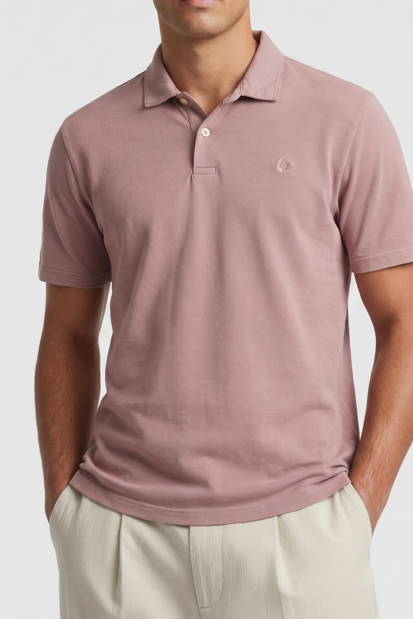 THEOALF POLO LIGHT MAUVE 1