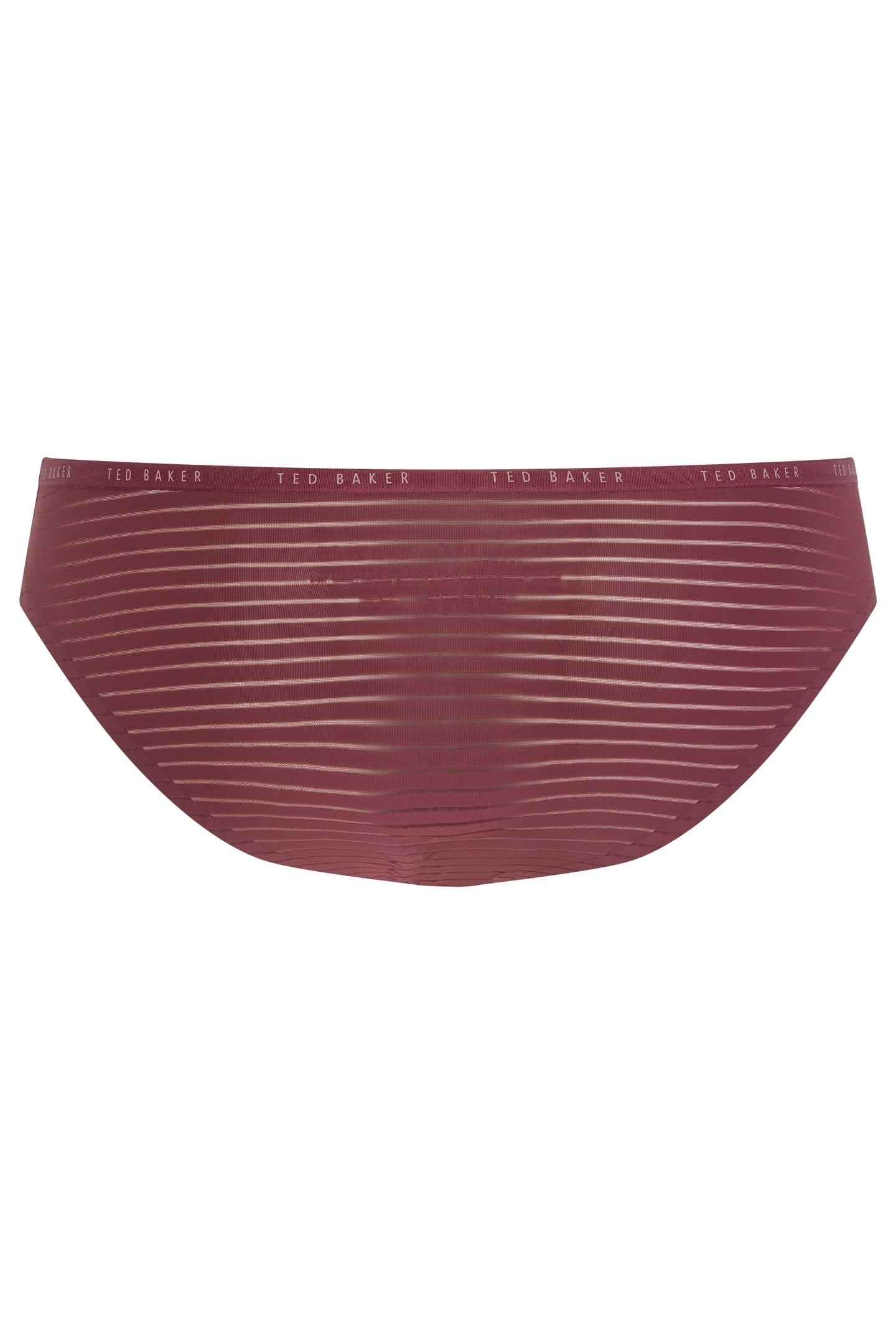 JESSIE MESH BRIEF NO SHOW WINE/MAUVE/WHITE 5