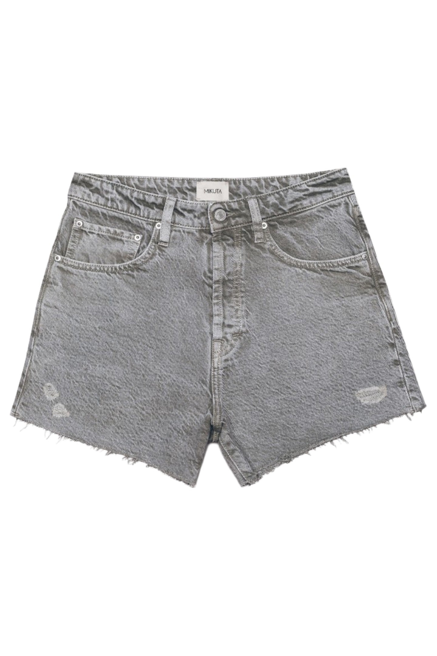 THE KHAKI FADED DENIM SHORTS GREEN 3