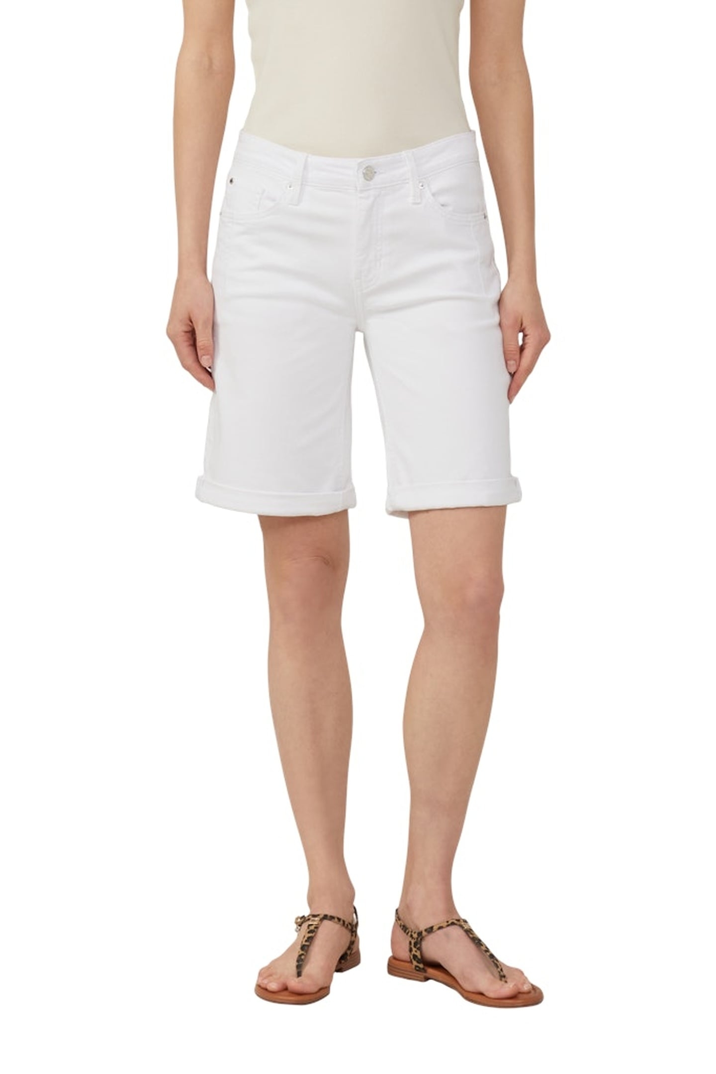 JEANS SHORTS WHITE DENIM 3