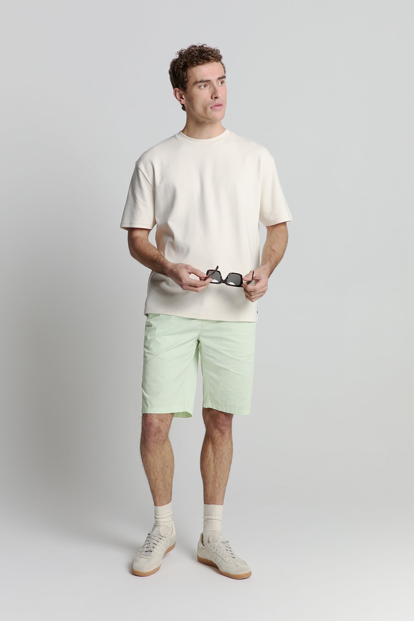 SHORT CHINO GARMENT DYED LIGHT WEIGHT STRETCH MINT 2