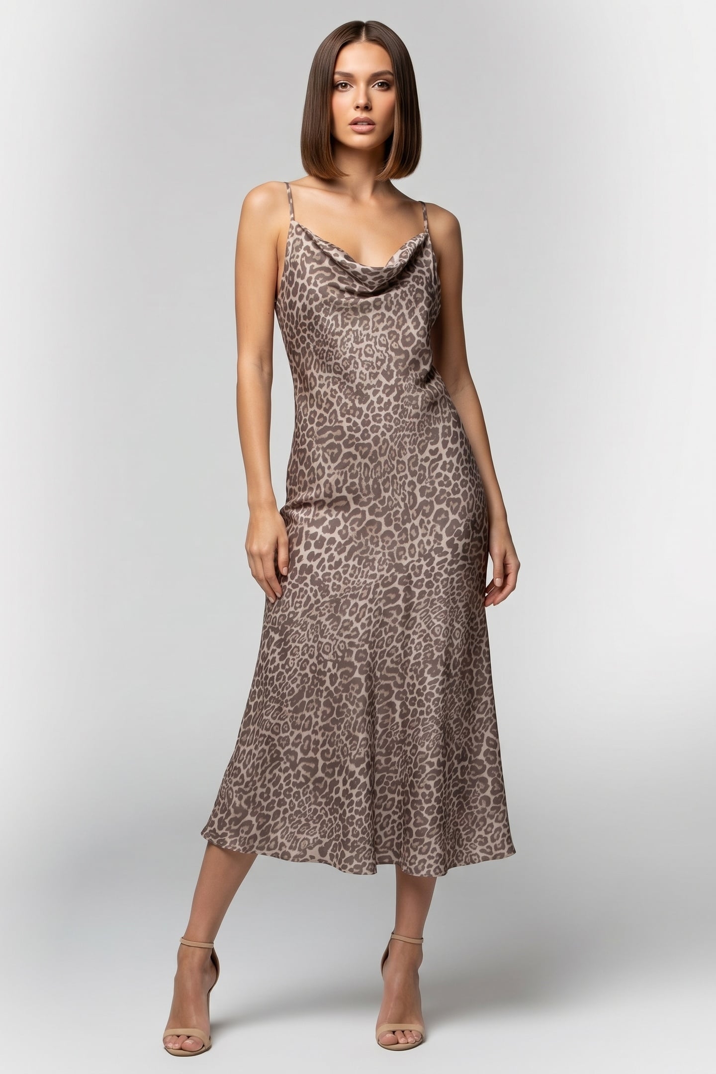 JOLEEN DRESS BEIGE 1