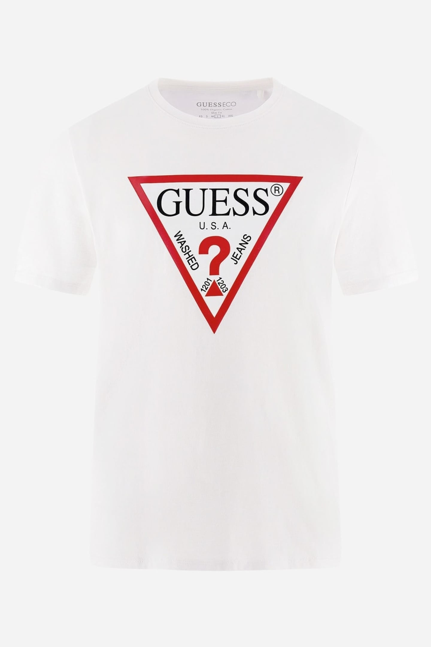 GUESS ECO CN SS ORIGINAL LOGO PURE WHITE 3