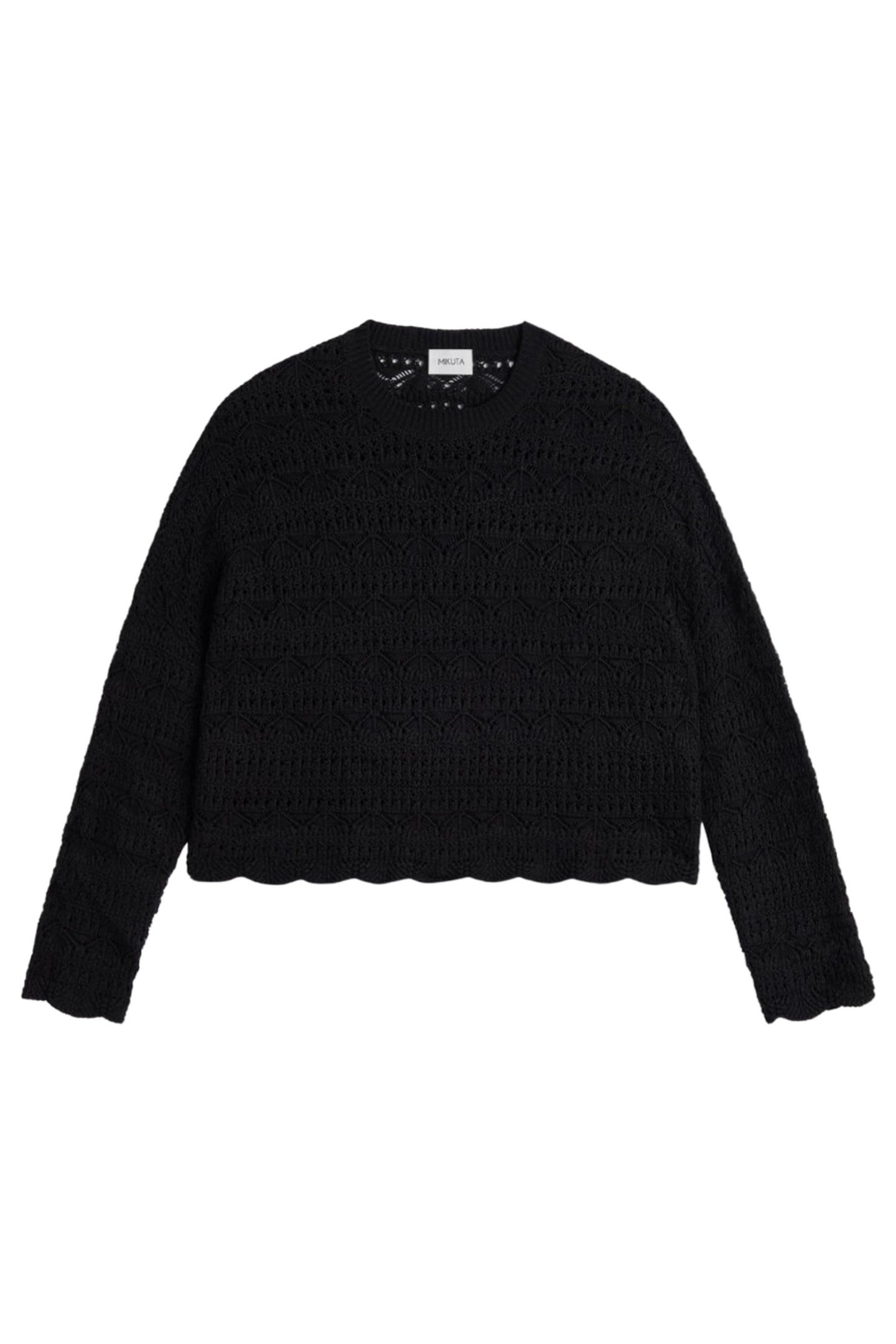 THE BLACK CROCHET SWEATER BLACK 3