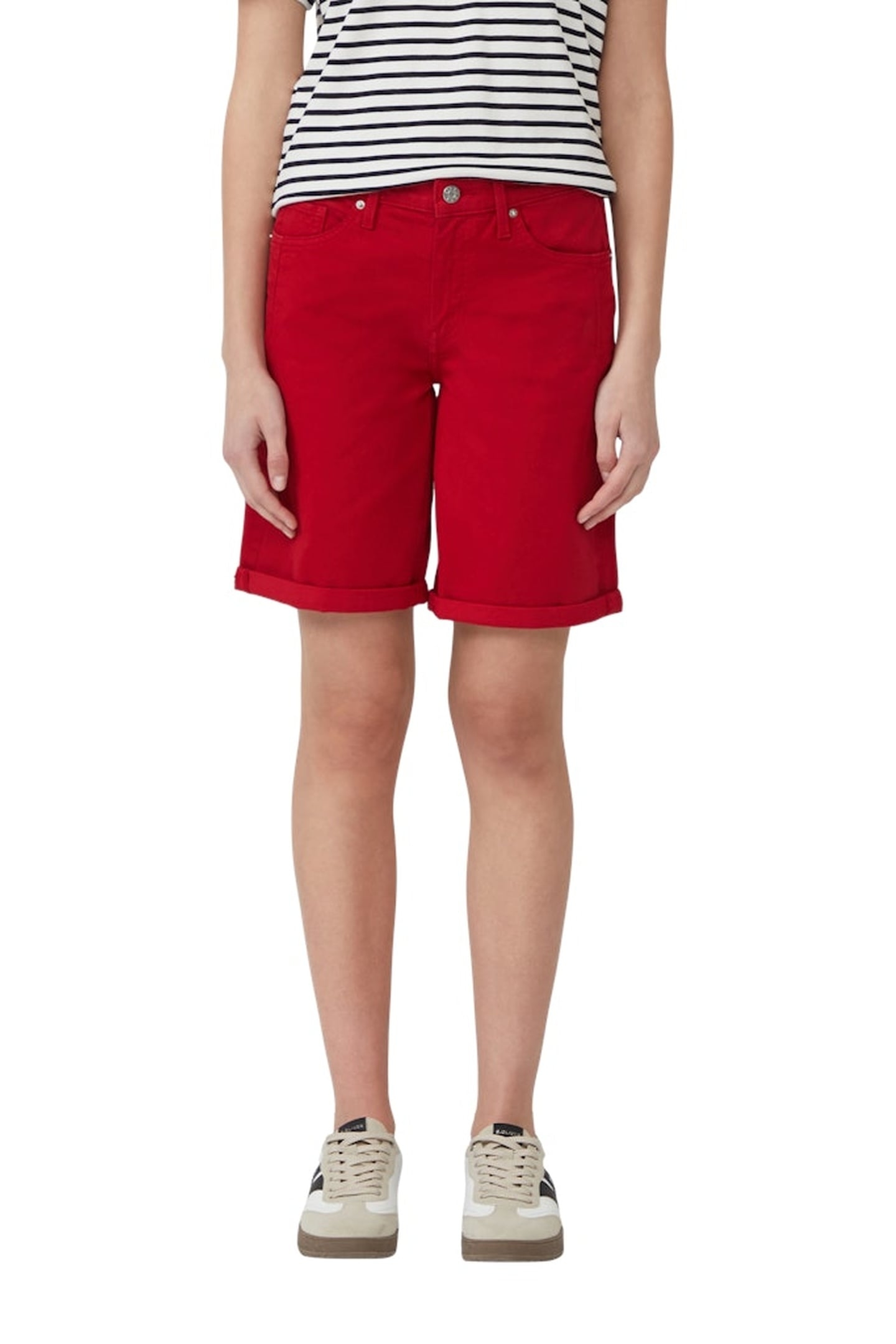 JEANS SHORTS RED DENIM 3