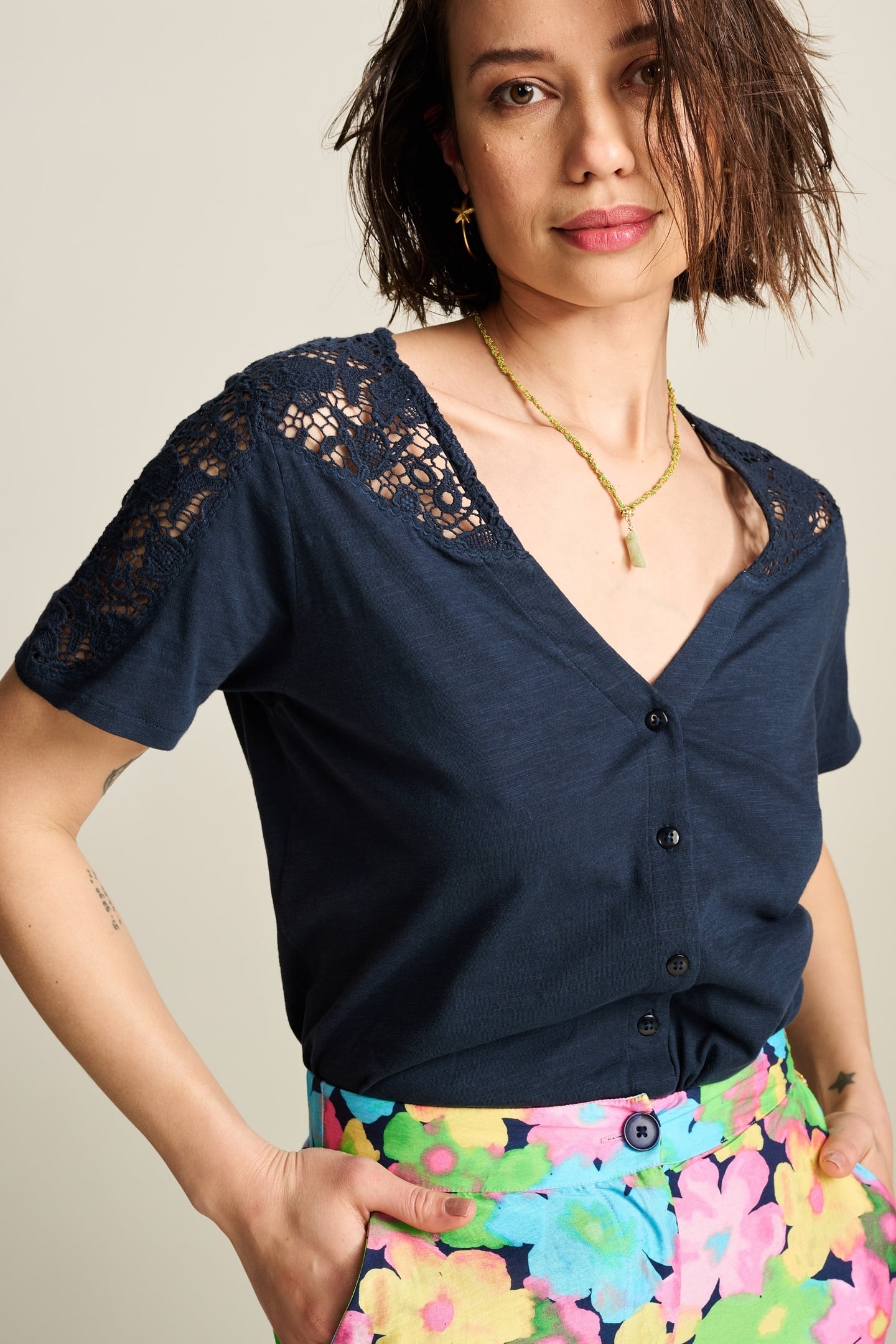 TSHIRT - ELLEN DARK NAVY 1