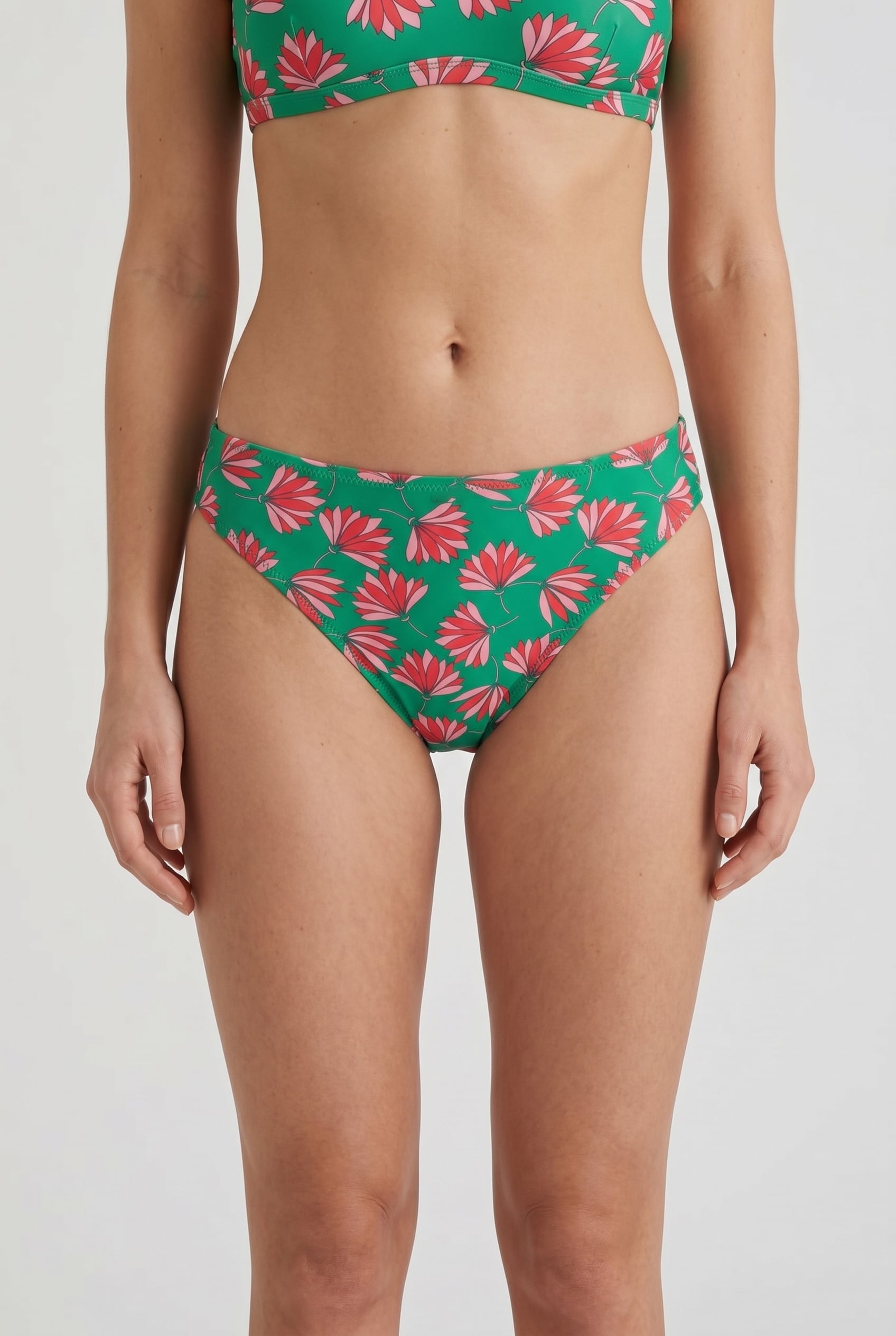 REGULAR BIKINI BOTTOM BLOSSOM TROPIC GREEN BLOSSOM 1