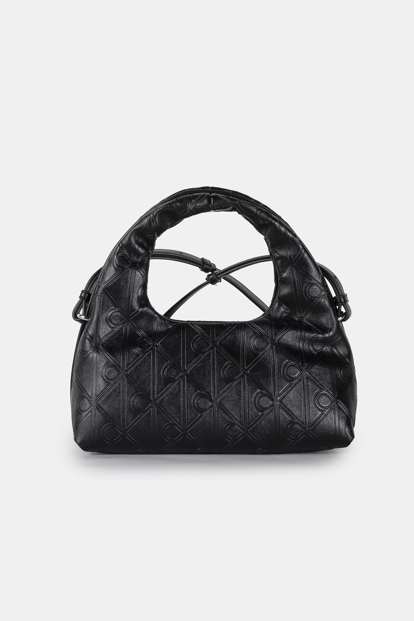 EMBLEM AOP PUFFER BAG BLACK 2