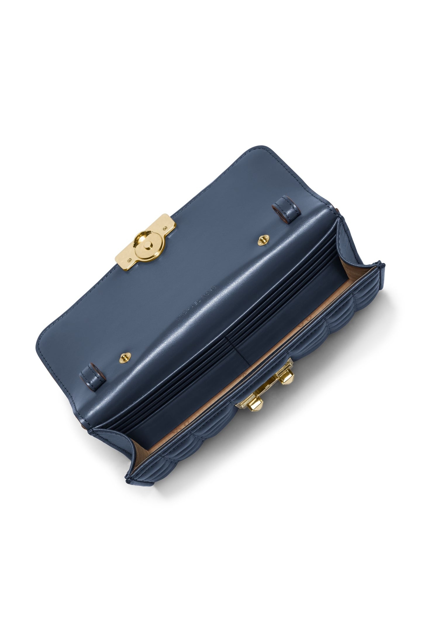 LARGE WLLT ON CROSSBODY NAVY 3