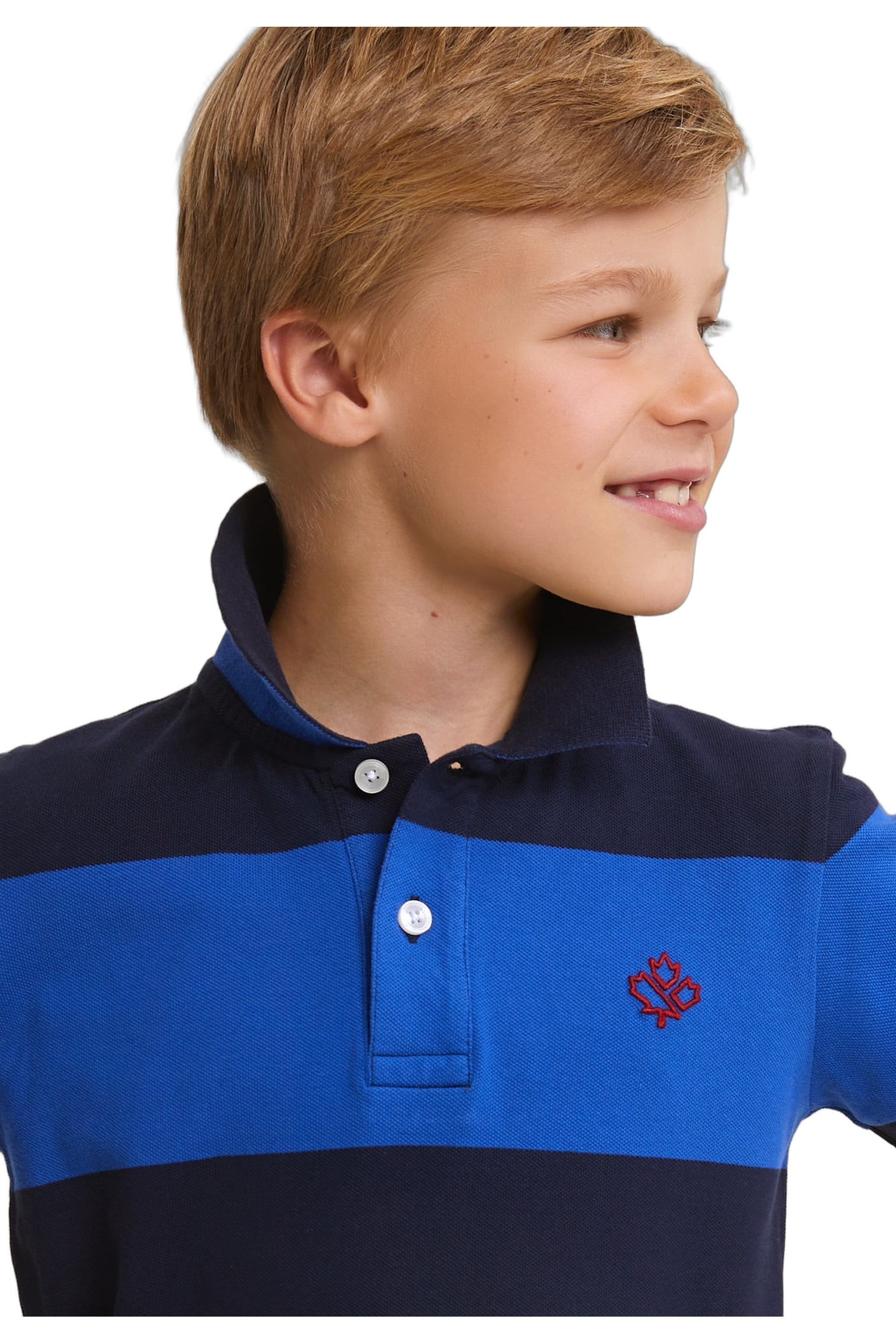 CUSTOM FIT STRIPED STRETCH POLO NAVY/EVENING BLUE 4