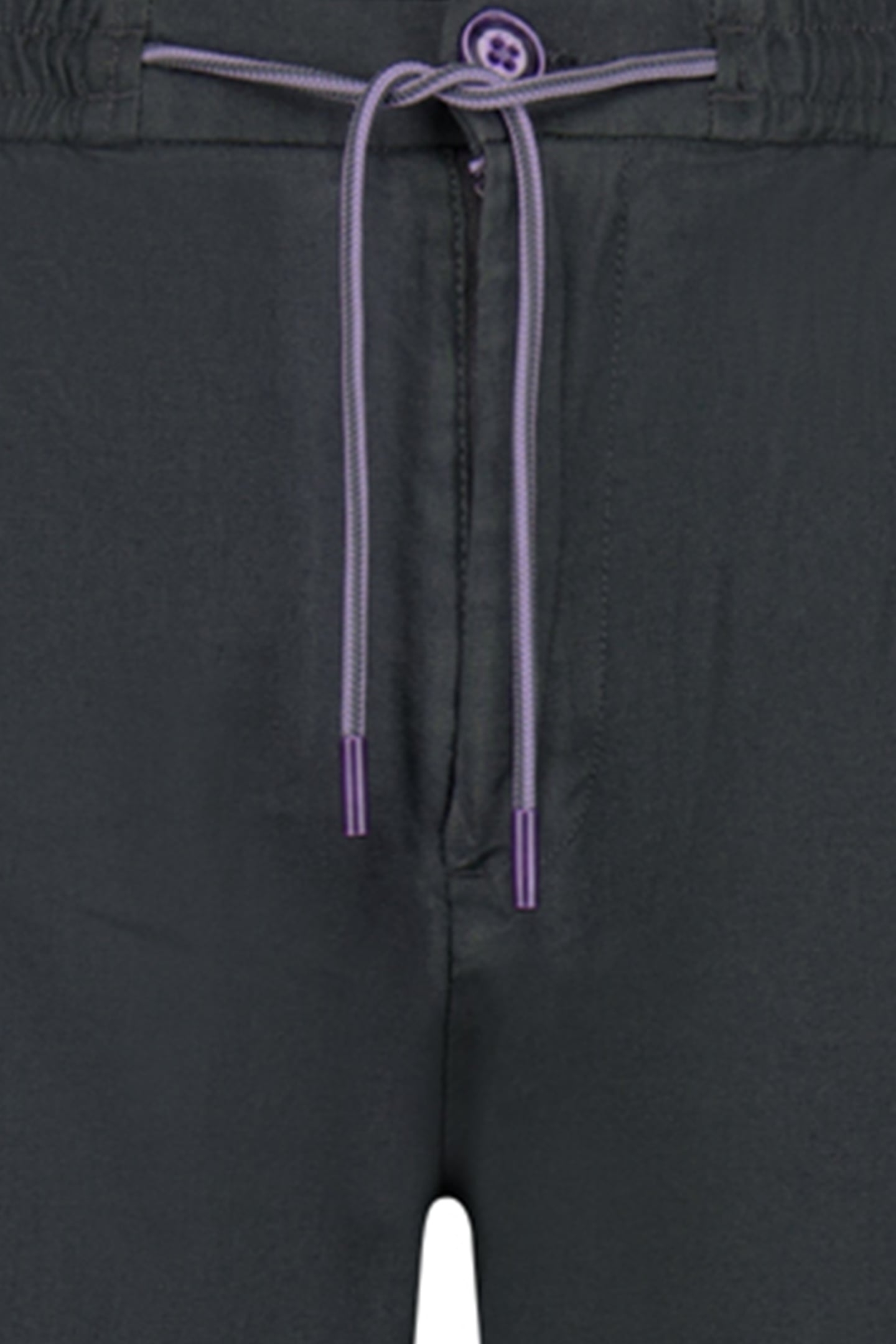 BEACH PANT WITH LINEN GARMENT DYED DARK STEEL 3