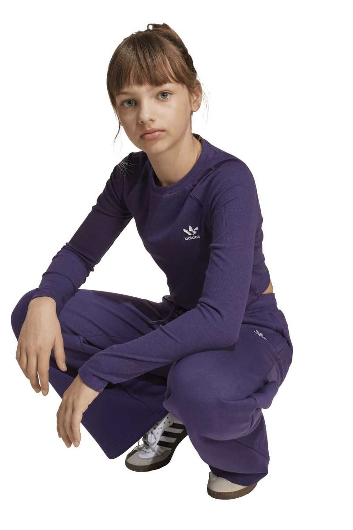 ORIGINALS RIB CROP LONG SLEEVE LONG-SLEEVE TOP KIDS 4