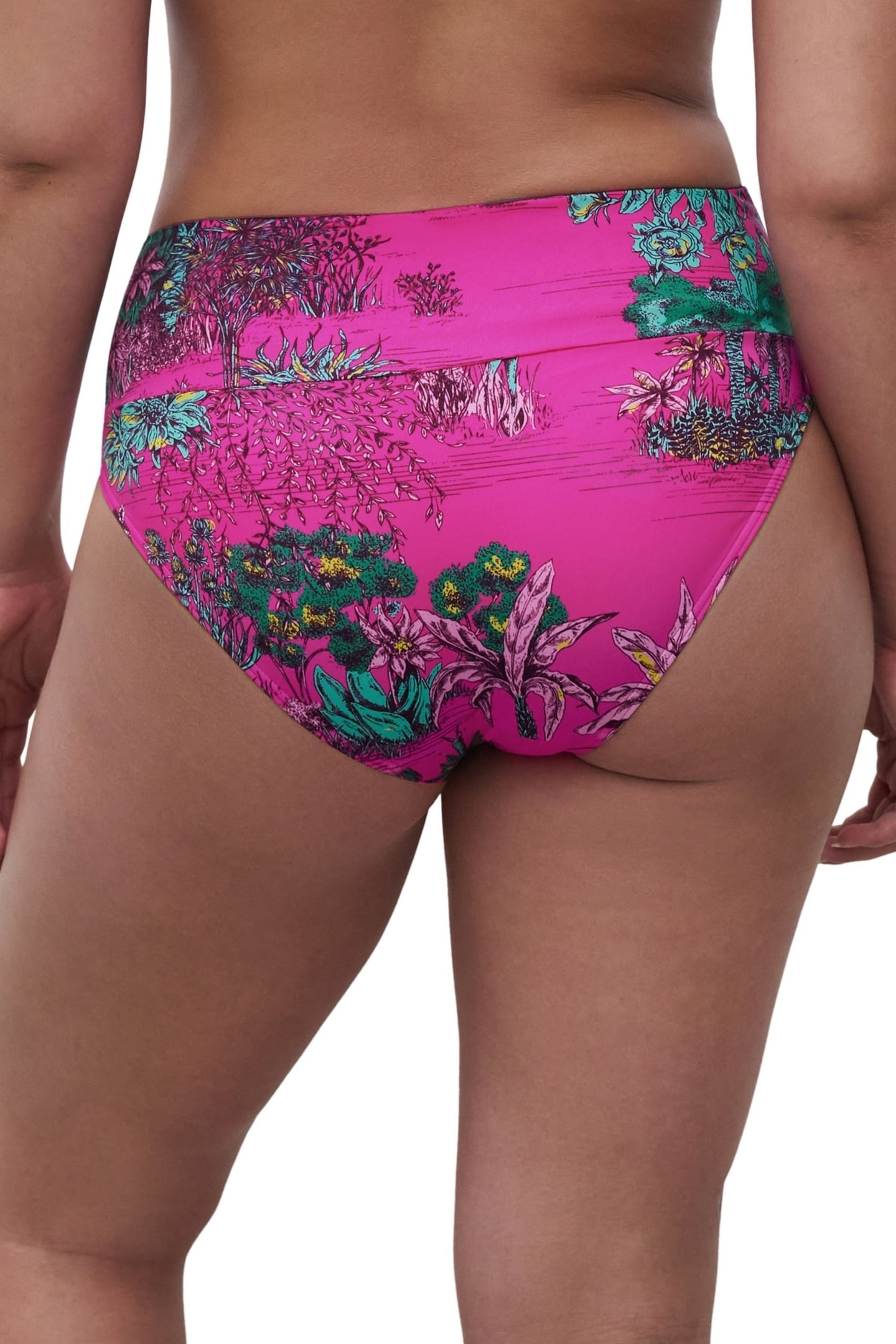 SW BO. FULL BRIEF STD HIGH W. PINK JUNGLE 2