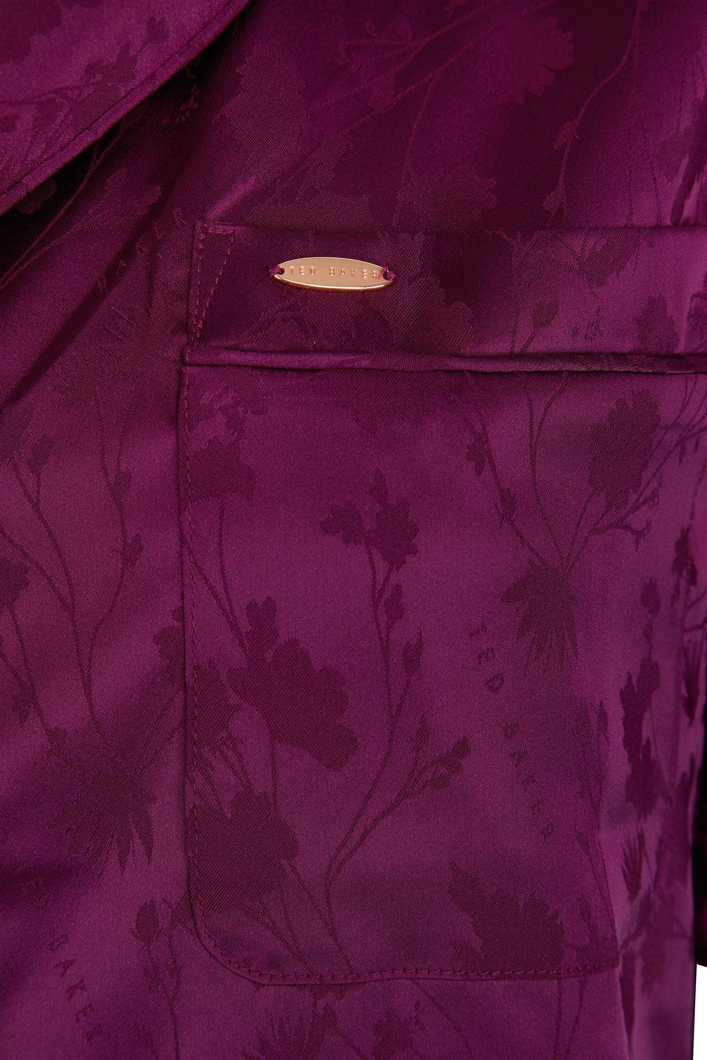 ZARA SHORT SATIN PJ DARK PURPLE 7