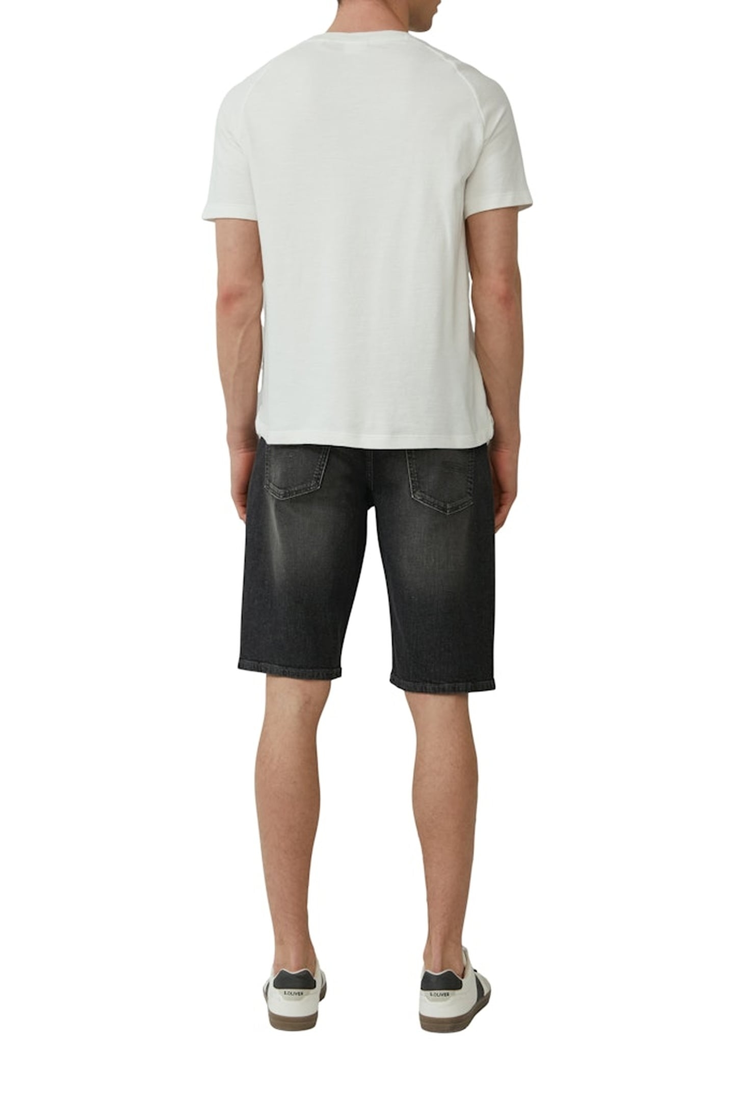 JEANS SHORTS GREY/BLACK 6