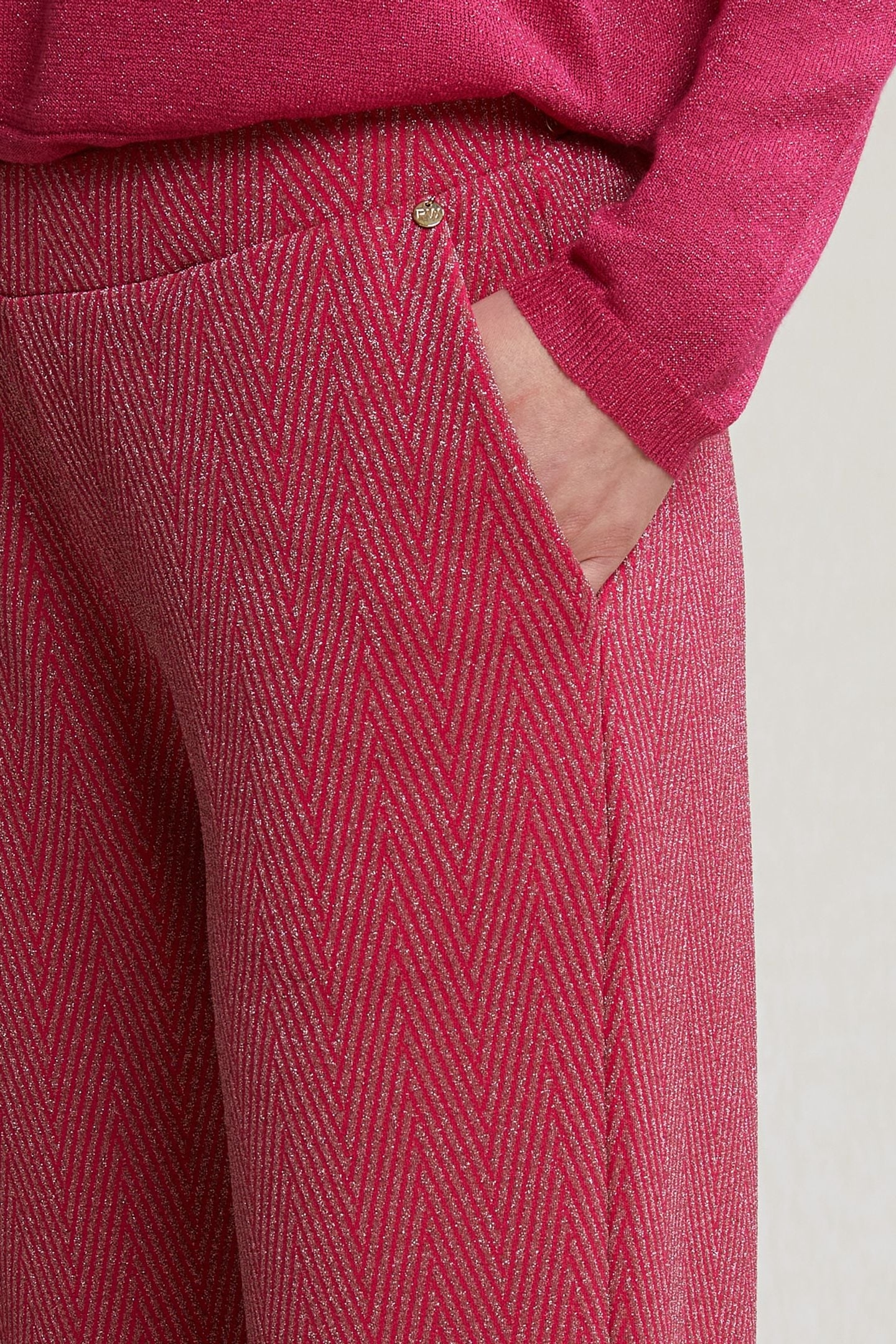 FUCHSIA FANTASY LUREX PANTS 5