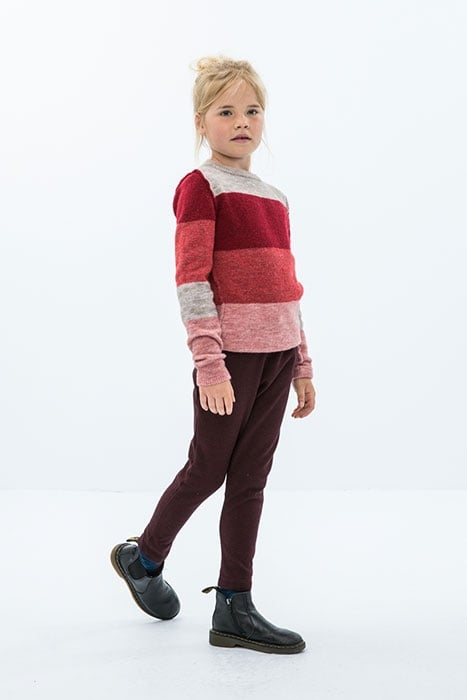 GIRLS JETTE PANT TWEED WINE 3