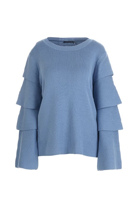 SWT ROUNDNECK FLOUNCED SLEEVES BLUE 1