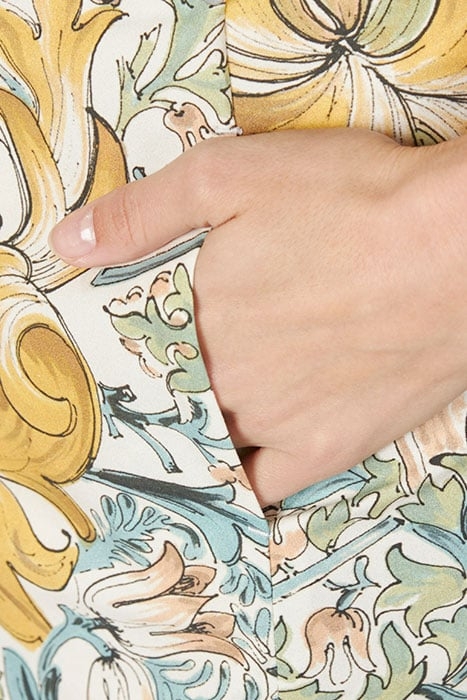 STRAIGHT COTTON SKIRT MULTI 4