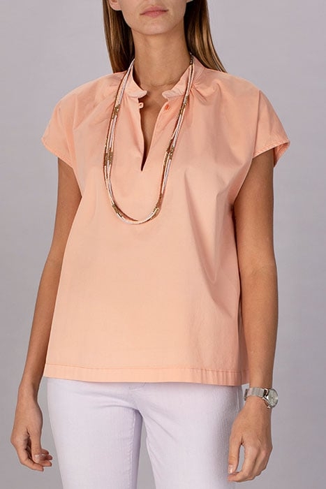 COTTON OVERSIZED SHIRT ORANGE 1