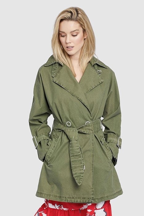 LUCILLE COAT LIGHT OLIVE 2