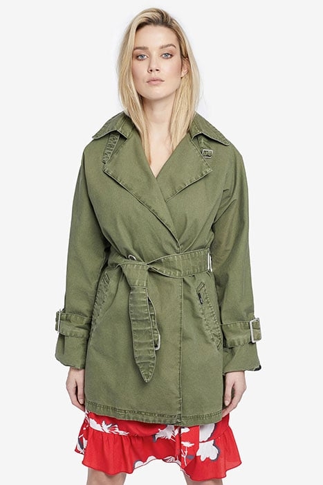 LUCILLE COAT LIGHT OLIVE 7
