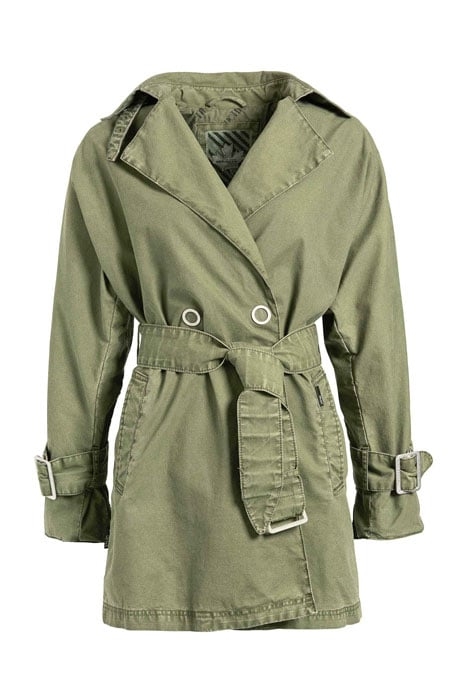 LUCILLE COAT LIGHT OLIVE 1