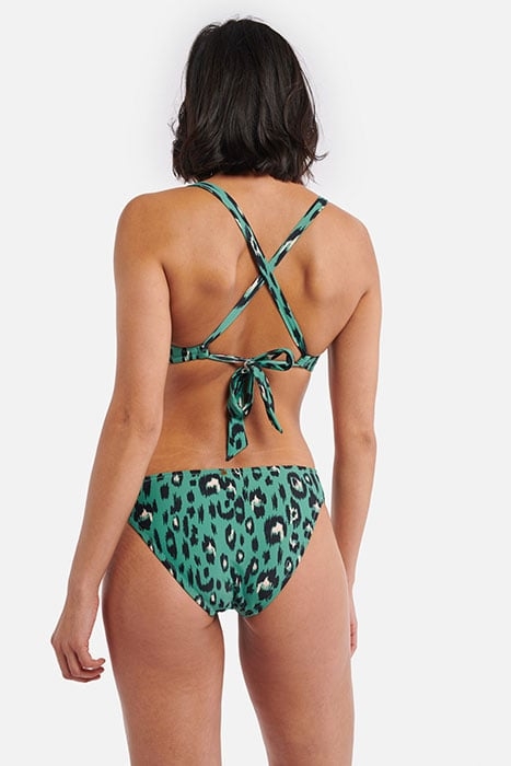 LUXE LEOPARD NORA PADDED WIRE TOP D/E WASHED GREEN 3