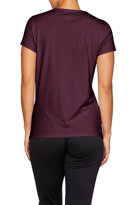 SPORT LOGO TEE ROSELLE/BRILLIANT WHITE 2