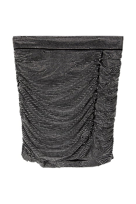 BEL GONNA TULLE FULL STRASS BLACK/CRYSTAL 1